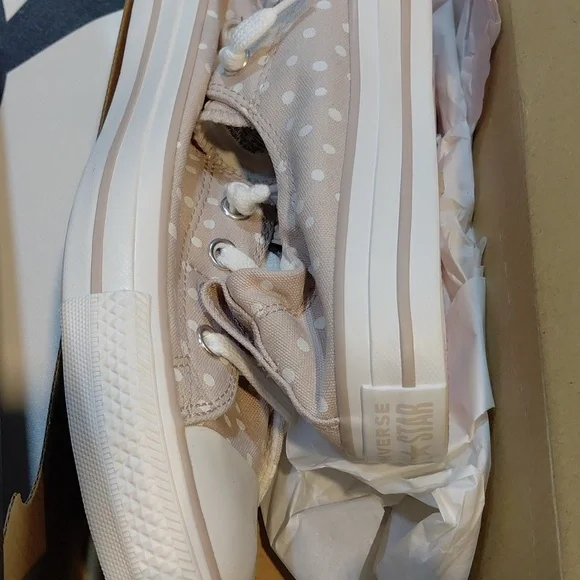 Converse Women's Polka Dot Sneakers - Pink - Picture 8 of 8